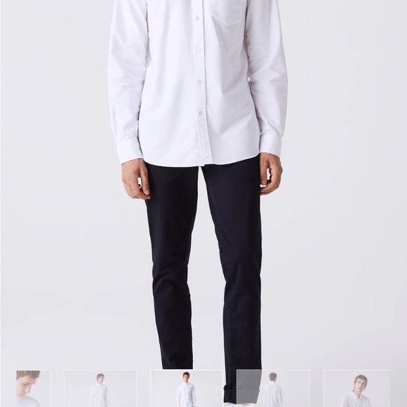 Lacost Reg fit Button down shirt in white Size Men’s Medium - Picture 9 of 9